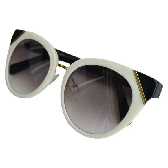 Salvatore Ferragamo SF835S Sunglasses Ivory/Dark Plum, 100% Authentic for Women - Picture 14 of 16